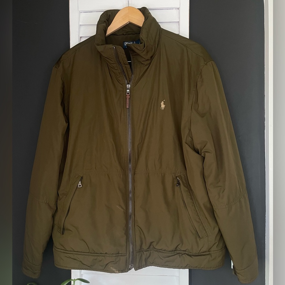 VTG Ralph Lauren Polo Coat Blue Label Women’s XL Brown-Green